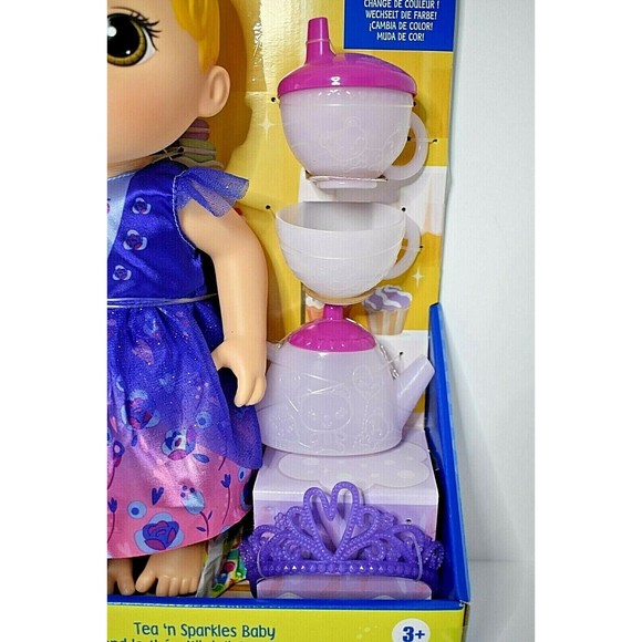 Baby Alive Tea n' Sparkles Blond Doll w/ Tea Set - Picture 3 of 7